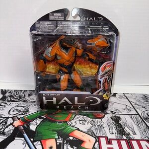 Halo Reach Elite Officer in Vibrant Orange Armor